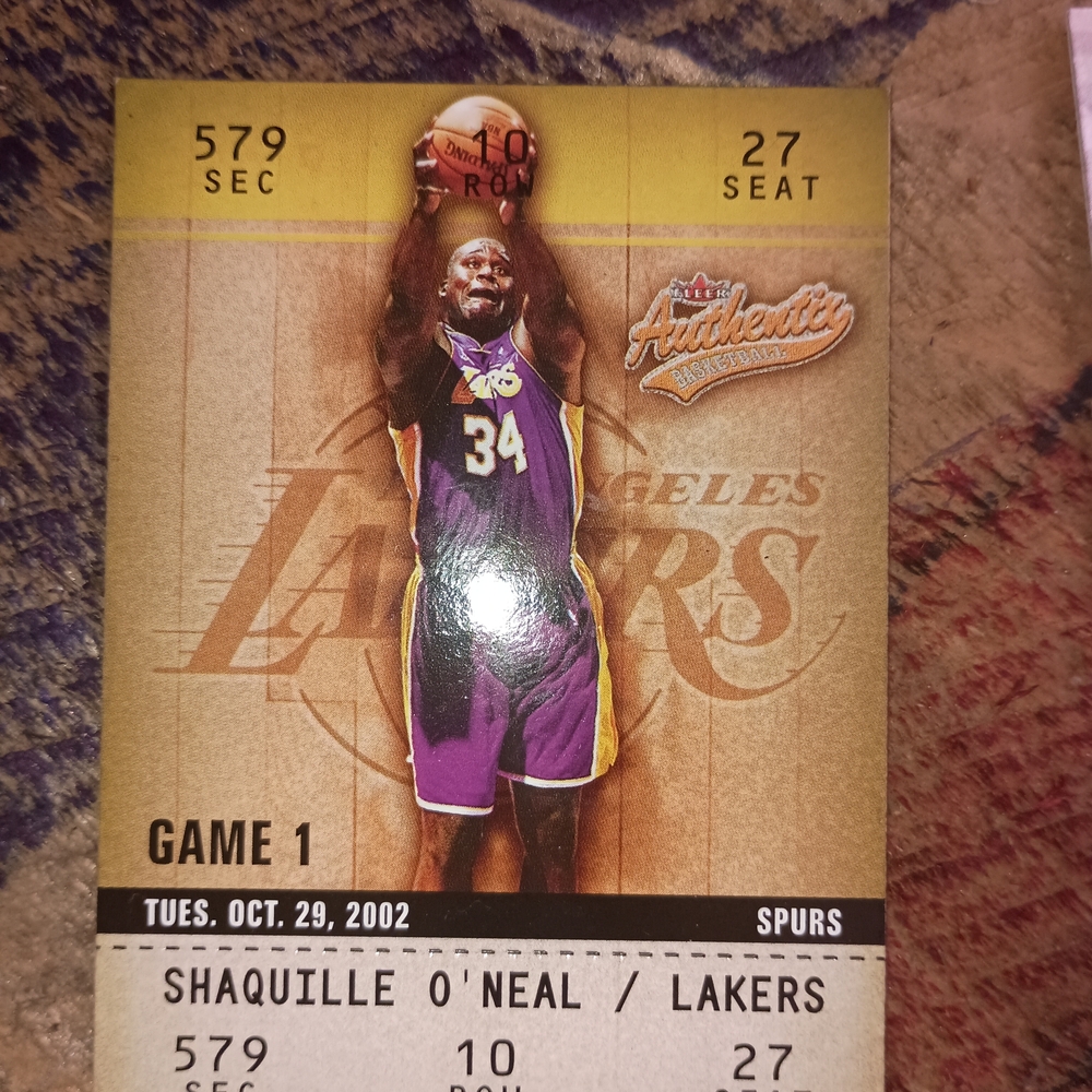 Los Angeles Lakers Collectible Ticket
